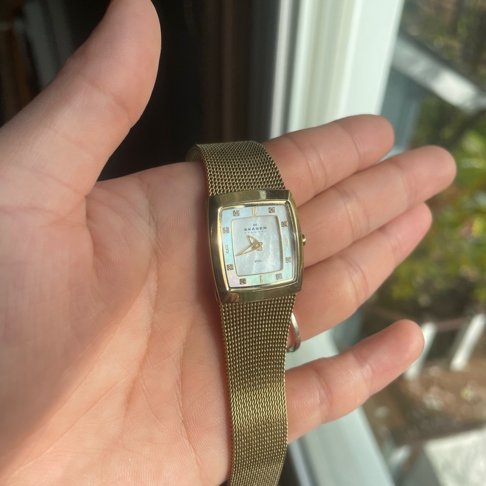 Gold Skagen Watch